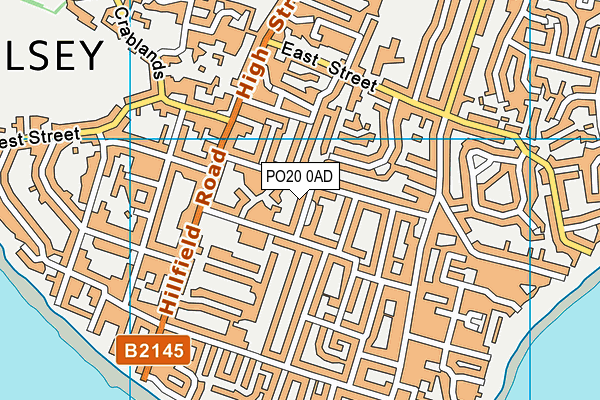 PO20 0AD map - OS VectorMap District (Ordnance Survey)