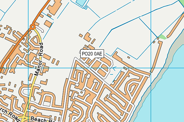 PO20 0AE map - OS VectorMap District (Ordnance Survey)