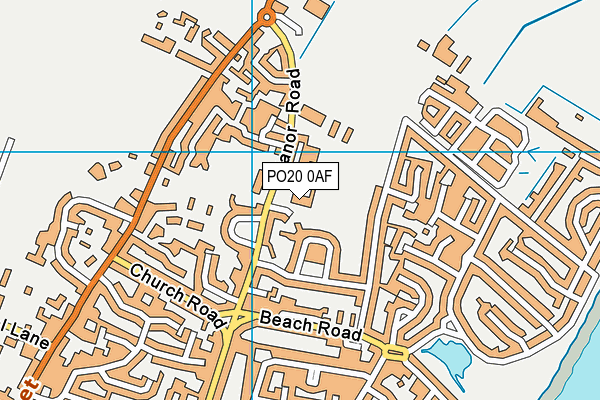 PO20 0AF map - OS VectorMap District (Ordnance Survey)