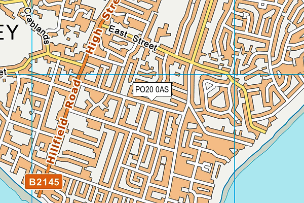 PO20 0AS map - OS VectorMap District (Ordnance Survey)