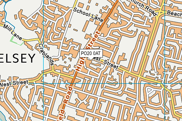PO20 0AT map - OS VectorMap District (Ordnance Survey)