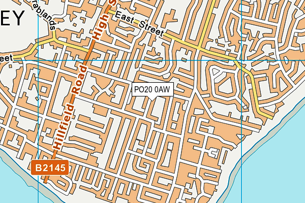 PO20 0AW map - OS VectorMap District (Ordnance Survey)