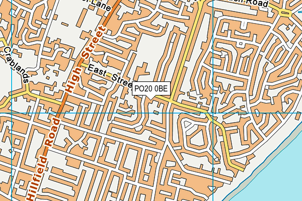 PO20 0BE map - OS VectorMap District (Ordnance Survey)