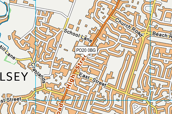 PO20 0BG map - OS VectorMap District (Ordnance Survey)