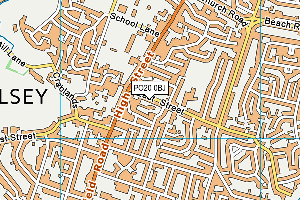 PO20 0BJ map - OS VectorMap District (Ordnance Survey)