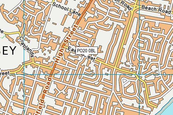 PO20 0BL map - OS VectorMap District (Ordnance Survey)