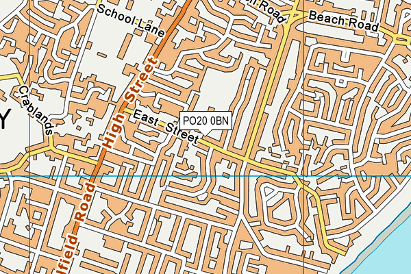 Seal Primary Academy map (PO20 0BN) - OS VectorMap District (Ordnance Survey)