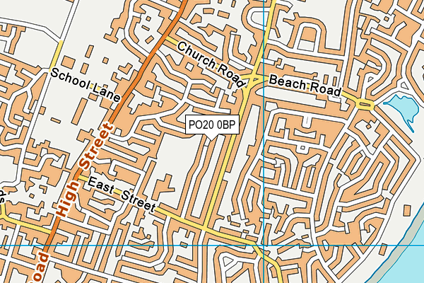 PO20 0BP map - OS VectorMap District (Ordnance Survey)