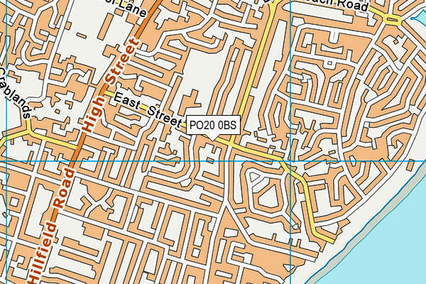 PO20 0BS map - OS VectorMap District (Ordnance Survey)