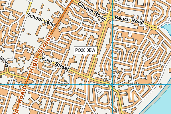 PO20 0BW map - OS VectorMap District (Ordnance Survey)