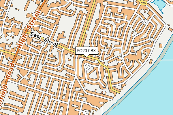 PO20 0BX map - OS VectorMap District (Ordnance Survey)