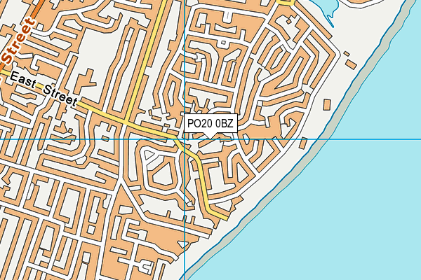 PO20 0BZ map - OS VectorMap District (Ordnance Survey)
