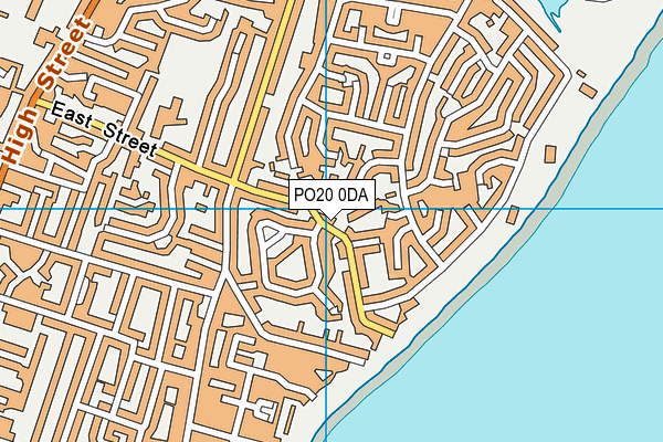 PO20 0DA map - OS VectorMap District (Ordnance Survey)