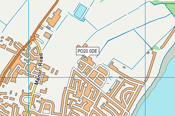 PO20 0DE map - OS VectorMap District (Ordnance Survey)