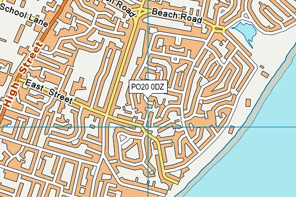 PO20 0DZ map - OS VectorMap District (Ordnance Survey)