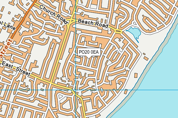 PO20 0EA map - OS VectorMap District (Ordnance Survey)
