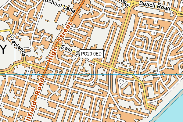 PO20 0ED map - OS VectorMap District (Ordnance Survey)