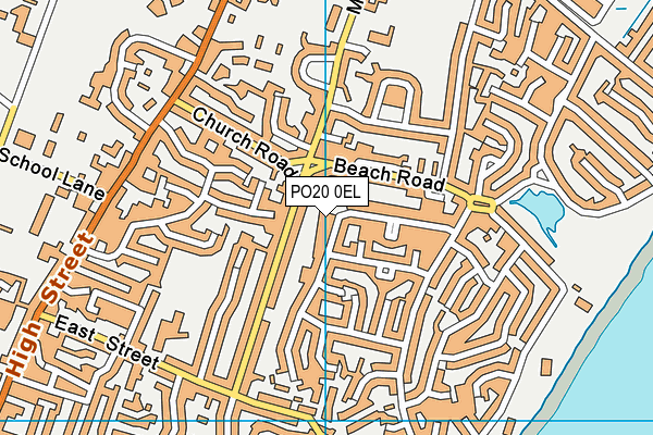PO20 0EL map - OS VectorMap District (Ordnance Survey)