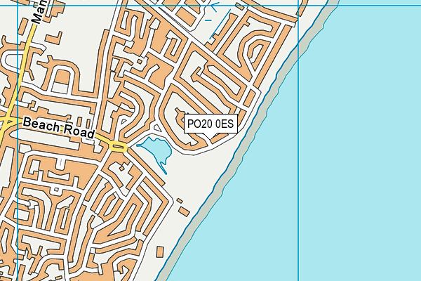 PO20 0ES map - OS VectorMap District (Ordnance Survey)