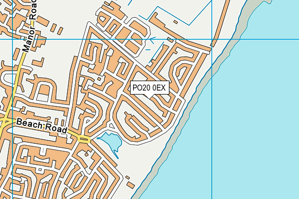 PO20 0EX map - OS VectorMap District (Ordnance Survey)