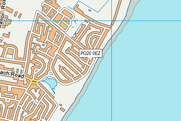 PO20 0EZ map - OS VectorMap District (Ordnance Survey)