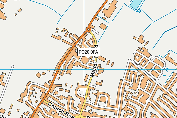 PO20 0FA map - OS VectorMap District (Ordnance Survey)