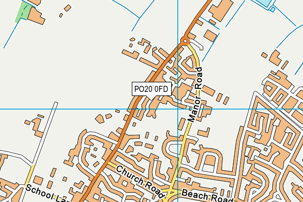 PO20 0FD map - OS VectorMap District (Ordnance Survey)