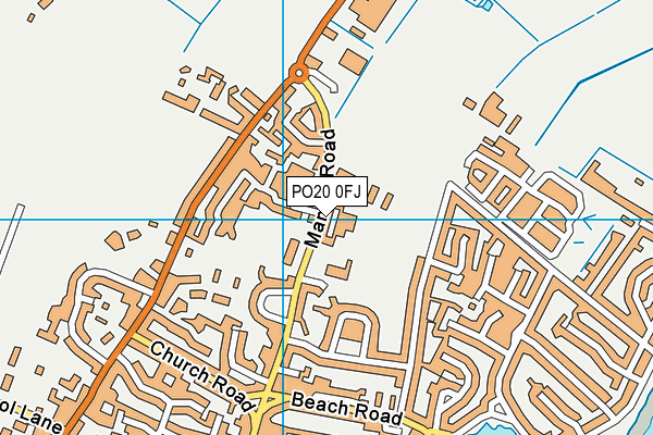 PO20 0FJ map - OS VectorMap District (Ordnance Survey)