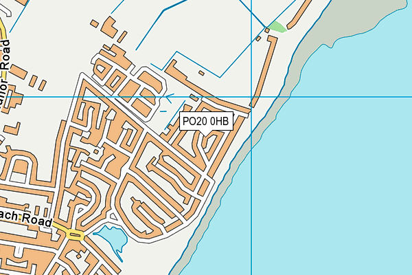PO20 0HB map - OS VectorMap District (Ordnance Survey)