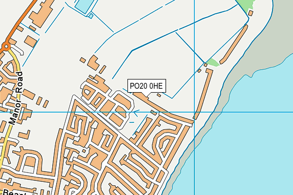 PO20 0HE map - OS VectorMap District (Ordnance Survey)