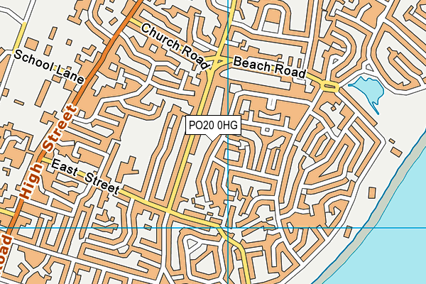 PO20 0HG map - OS VectorMap District (Ordnance Survey)