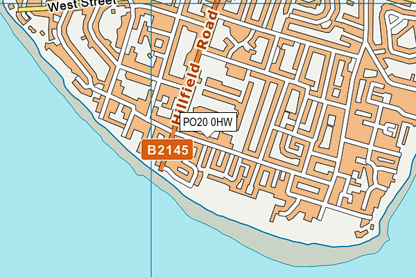 PO20 0HW map - OS VectorMap District (Ordnance Survey)