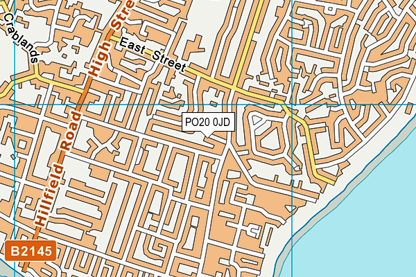 PO20 0JD map - OS VectorMap District (Ordnance Survey)
