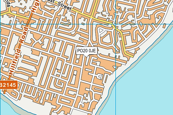 PO20 0JE map - OS VectorMap District (Ordnance Survey)