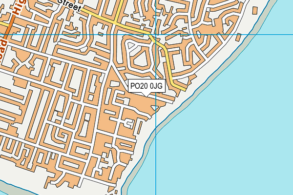 PO20 0JG map - OS VectorMap District (Ordnance Survey)