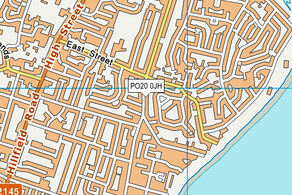 PO20 0JH map - OS VectorMap District (Ordnance Survey)