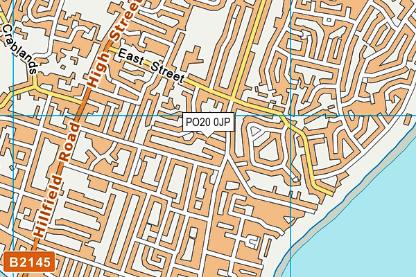 PO20 0JP map - OS VectorMap District (Ordnance Survey)