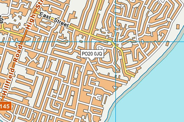 PO20 0JQ map - OS VectorMap District (Ordnance Survey)