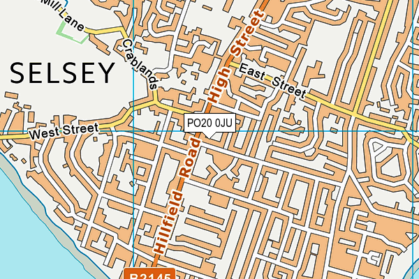 PO20 0JU map - OS VectorMap District (Ordnance Survey)