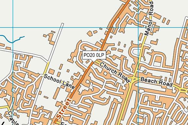 PO20 0LP map - OS VectorMap District (Ordnance Survey)