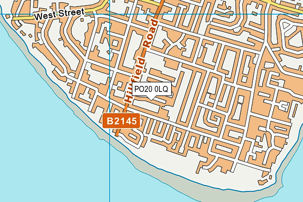 PO20 0LQ map - OS VectorMap District (Ordnance Survey)