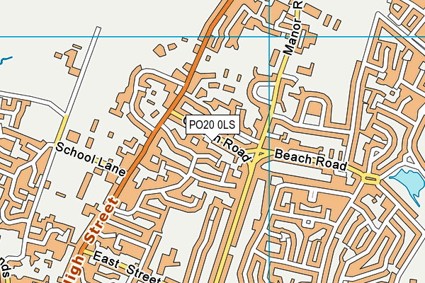 PO20 0LS map - OS VectorMap District (Ordnance Survey)
