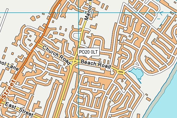 PO20 0LT map - OS VectorMap District (Ordnance Survey)