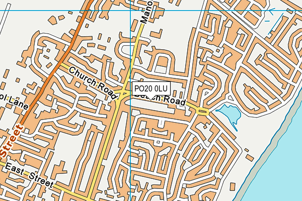 PO20 0LU map - OS VectorMap District (Ordnance Survey)