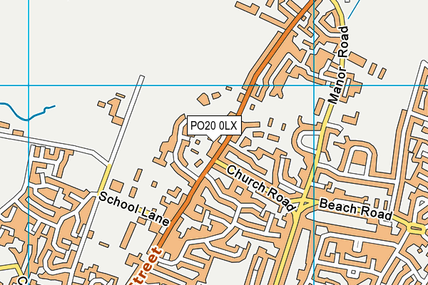 PO20 0LX map - OS VectorMap District (Ordnance Survey)