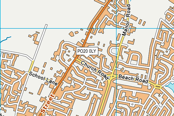 PO20 0LY map - OS VectorMap District (Ordnance Survey)