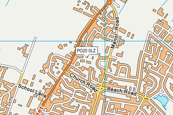 PO20 0LZ map - OS VectorMap District (Ordnance Survey)