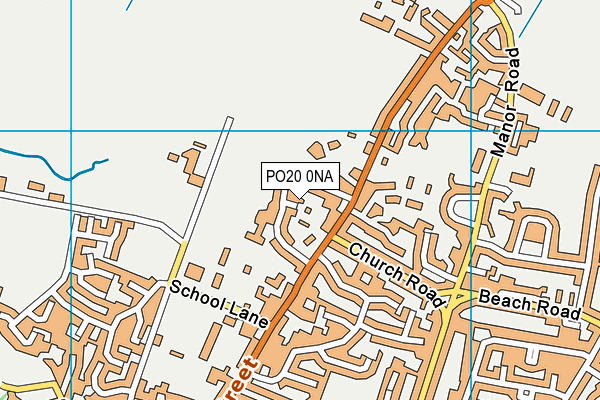 PO20 0NA map - OS VectorMap District (Ordnance Survey)