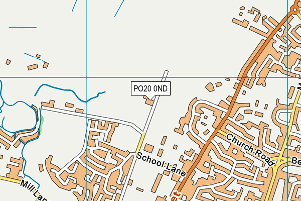 PO20 0ND map - OS VectorMap District (Ordnance Survey)