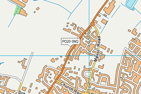 PO20 0NQ map - OS VectorMap District (Ordnance Survey)